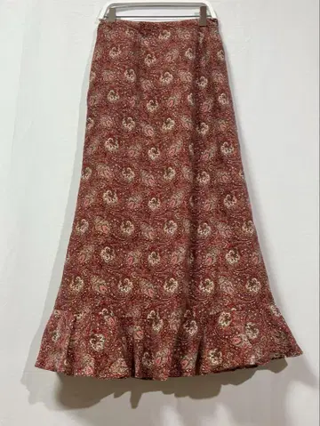 로라 애슐리 LAURA ASHLEY 페이즐리 무늬 올 패턴 롱 스커트