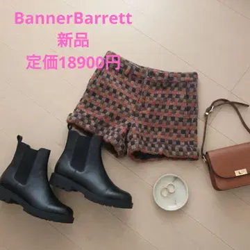 BannerBarrett 새상품 체크 무늬 숏팬츠 36 사이즈 트위드