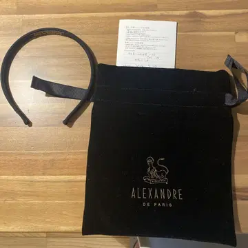 ALEXANDRE DE PARIS 블랙 헤어밴드