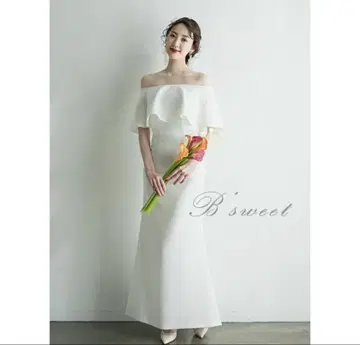 B'sweet 오프숄더 웨딩 드레스 M 사이즈