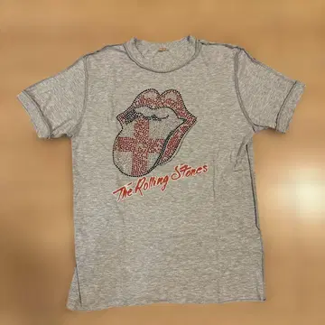 롤링 스톤즈 티셔츠 M 사이즈 그레이