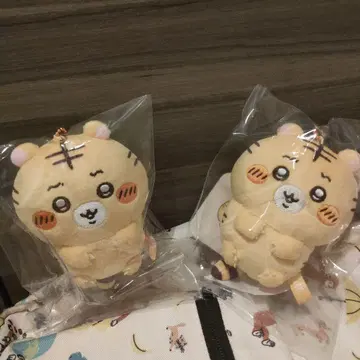 나가노의 호랑이 봉제 인형 복권 D상 마스코트 2개 세트