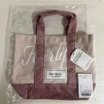 herlipto 루미네 신주쿠점 한정판 토트백 rose
