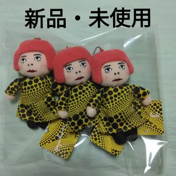 새상품 미사용 쿠사마 야요이 YAYOI짱 인형 봉제 인형 키링 3종
