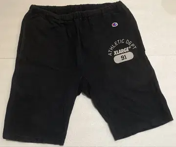 XLARGE Champion 더블 네임 숏팬츠 블랙 XL
