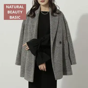 NATURAL BEAUTY BASIC 여성용 하프 코트 아우터