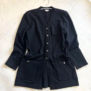 FOXEY 폭시 캐시미어 100% 롱 가디건 블랙 L