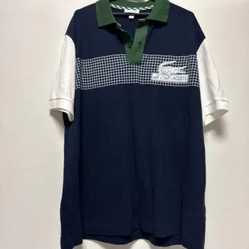 컬러 블록 루즈핏 피케 셔츠 LACOSTE 라코스테