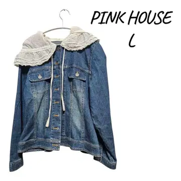 PINK HOUSE 데님 자켓 후드 부착 L
