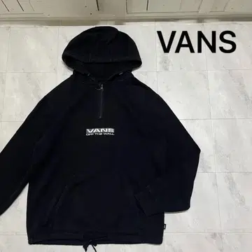 VANS 반스 맨투맨 후드티 하프 지퍼 스트릿 자수 로고
