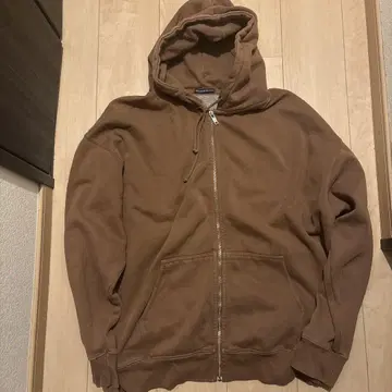 BRANDY MELVILLE 브라운 지퍼 후드티