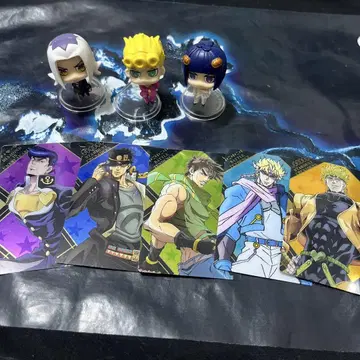 죠죠의 기묘한 모험 피규어와 카드 세트