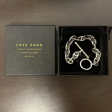 LOSE FORD 실버 체인 팔찌