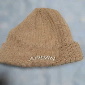 EDWIN 베이지 니트 모자