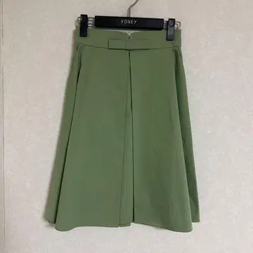 FOXEY NEW YORK 플레어 스커트 38 사이즈 그린