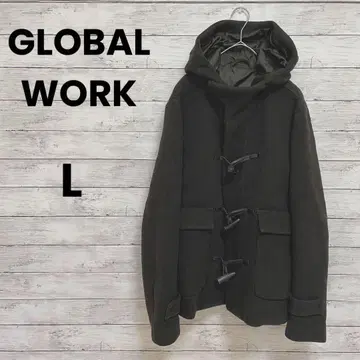 [ 글로벌 워크 ] GLOBAL WORK 후드 부착 피 코트 ( L)