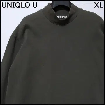 유니클로 U UNIQLO U 긴팔 모크넥 풀오버 XL 올리브