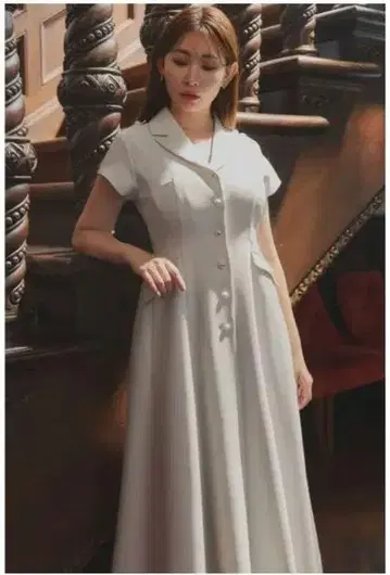 Pearl Button Dress 베이지 M MaisonHerLipTo