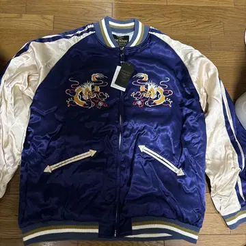 HOUSTON 스카잔 파랑 마이코 드래곤 자수