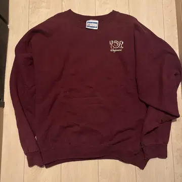 Hanes 코튼 트레이닝복 버건디