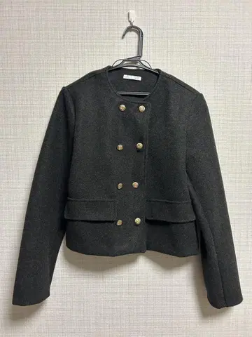ZARA 다크 그레이 노카라 자켓