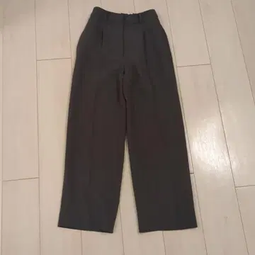 PLUS STYLE 와이드 팬츠 그레이 XS 인심 67cm