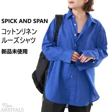 SPICK AND SPAN 프리 사이즈 새상품 익명 배송 코튼 린넨 셔츠