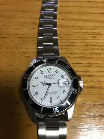 GENEVE 자동 와인딩 손목시계 화이트