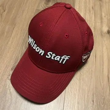 [새상품] Wilson Staff 빨간색 캡 Authentic