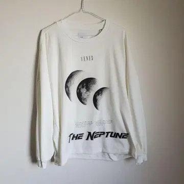 Lui's NEPTUNE 프린트 롱T 화이트 S