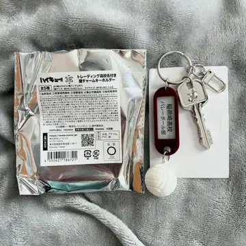 하이큐 트레이딩 고교명 부착 열쇠 참 키링 5 이나리자키 고교