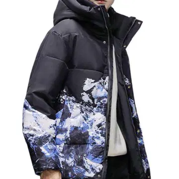 고품질 덕 다운 95% 그라데이션 배색 XL 다운 자켓 남성용 겨울