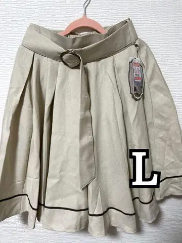 마린 아카데미아 스커트 (베이지) L
