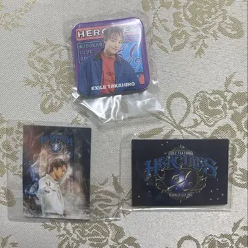 EXILE TAKAHIRO HERCULES 핀 배지 마그넷 세트