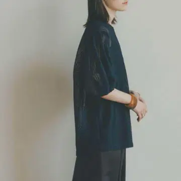 [ 새상품 ] CLANE STRIPE LACE TOPS