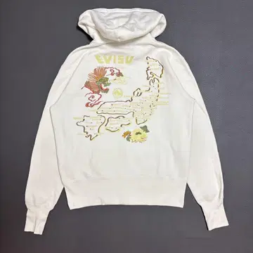 EVISU 에비수 지퍼 후드티 자수