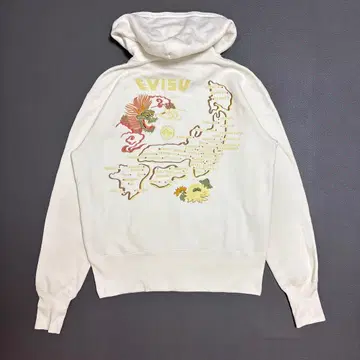 EVISU 에비수 지퍼 후드티 자수