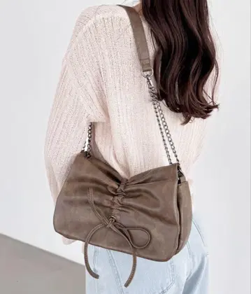 Heather 리본 숄더 BAG