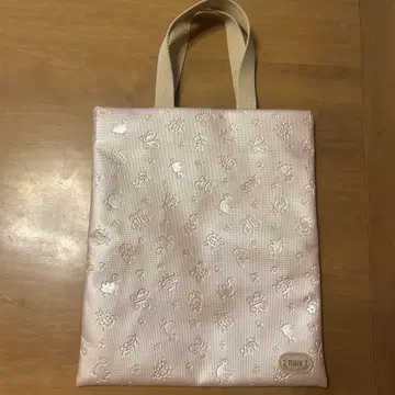 FEILER 핑크 엠보싱 가공 토트백