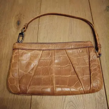 FURLA 브라운 가죽 숄더백