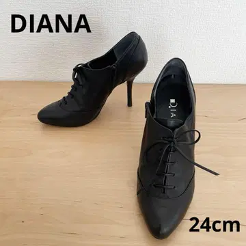[ 새상품급 ] DIANA 다이애나 레이스업 부티 24cm 천연 가죽