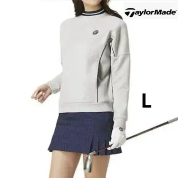 새상품급 테일러메이드 여성용 모크넥 상의 그레이 L