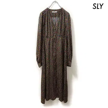 SLY 스라이 BUDDING GATHER DRESS 긴팔 원피스
