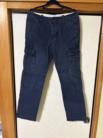 미사용 Abercrombie&Fitch 카고 밀리터리 네이비