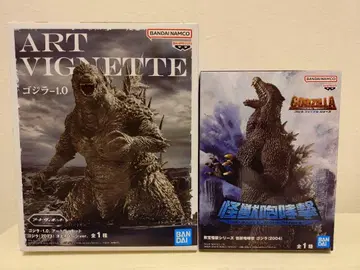 고질라 피규어 2체 세트 괴수포효격 Art Vignette