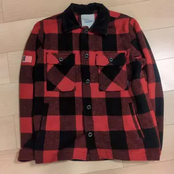 Lafayette 빨검 체크 자켓 L