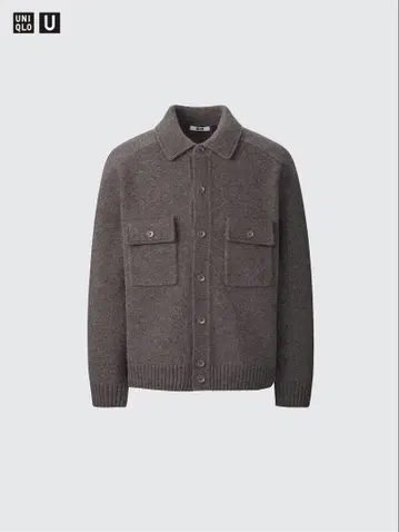 UNIQLO U 라무 니트 자켓 브라운 4XL