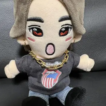 봉제인형 액세서리 골드 목걸이