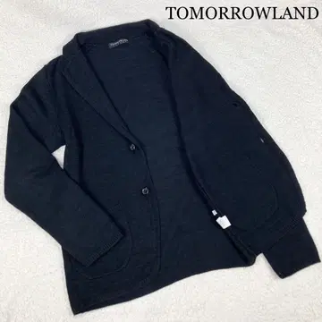 TOMORROWLAND 니트 테일러드 자켓 코튼 울 L
