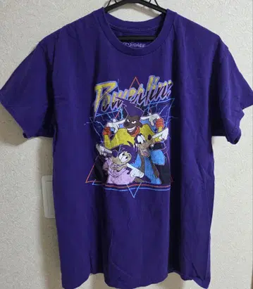 Disney Powerlin 보라색 T셔츠 L사이즈